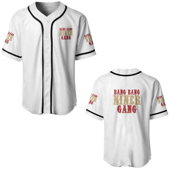 Men's White San Francisco 49ers Cool Base Stitched Baseball Jersey